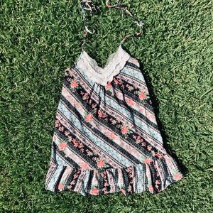 ✨✨💖🌸🎀 Floral Lace Halter Dress 👗 by Freeway ✨